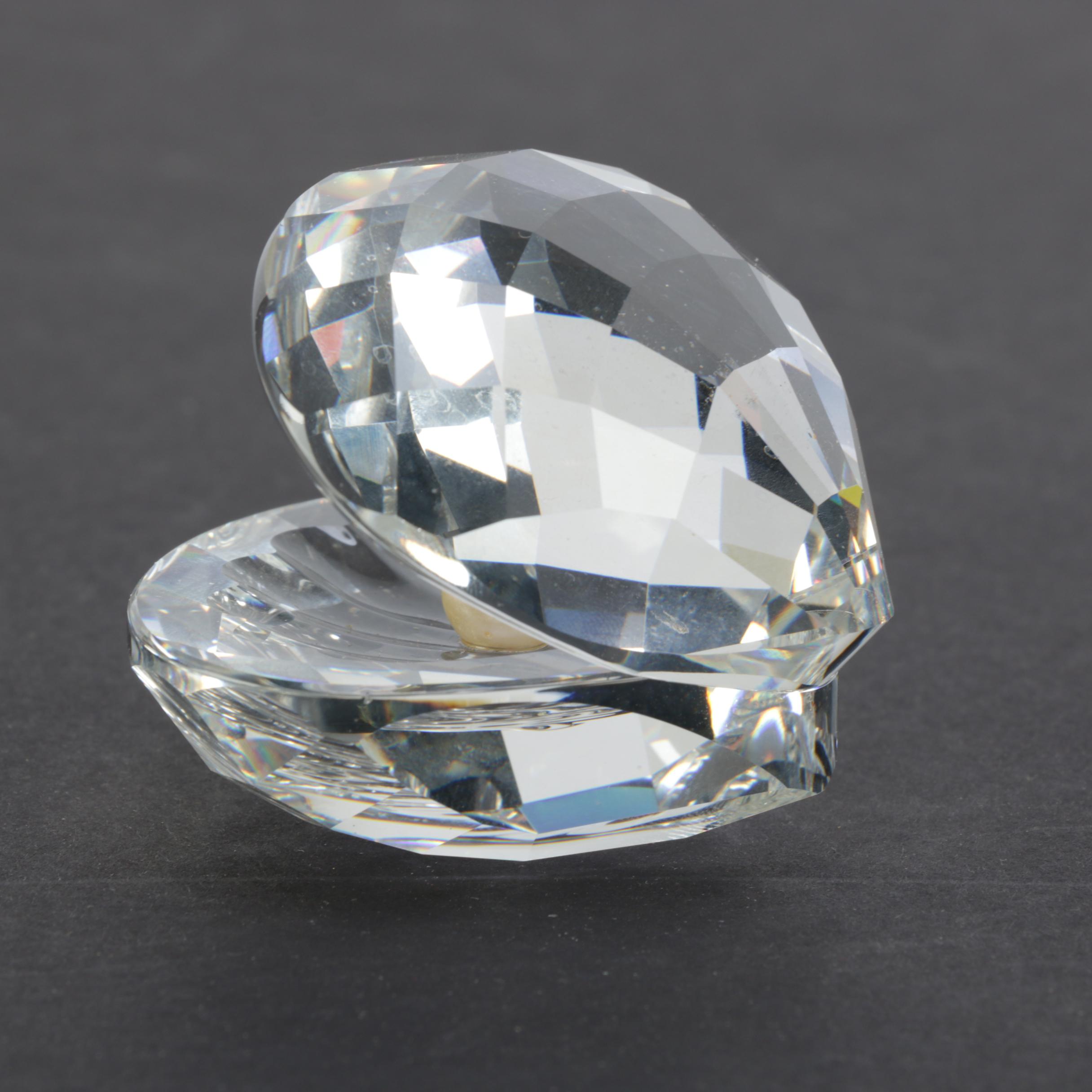Swarovski Crystal Clam Figurine
