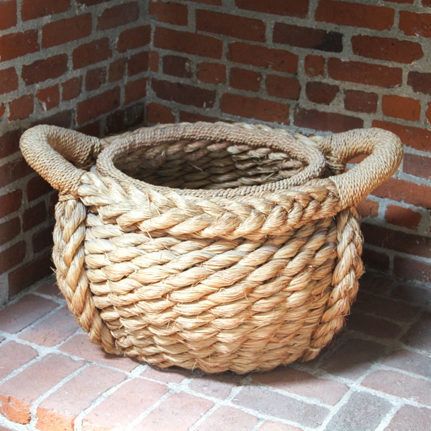 Braided Basket with Handles