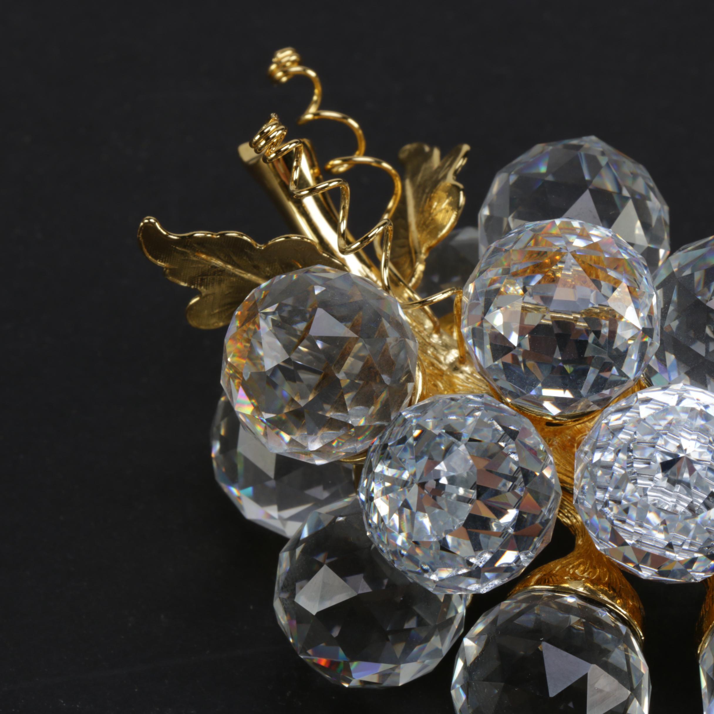 Swarovski Crystal Bunch of Grapes Figurine