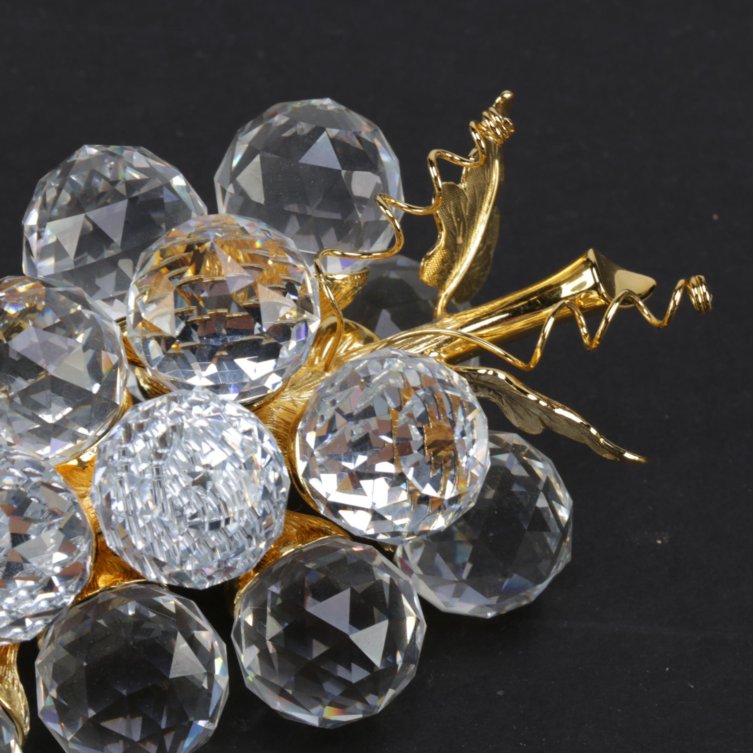 Swarovski Crystal Bunch of Grapes Figurine