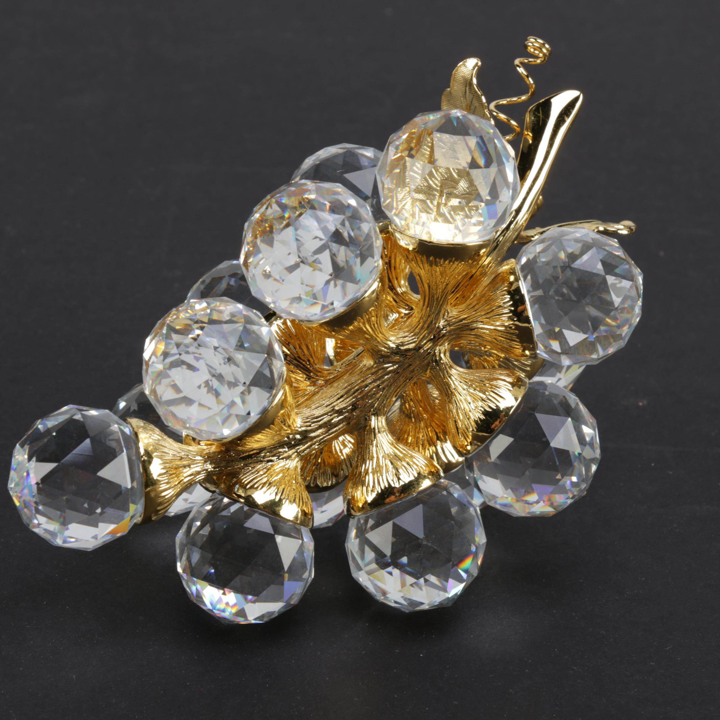 Swarovski Crystal Bunch of Grapes Figurine