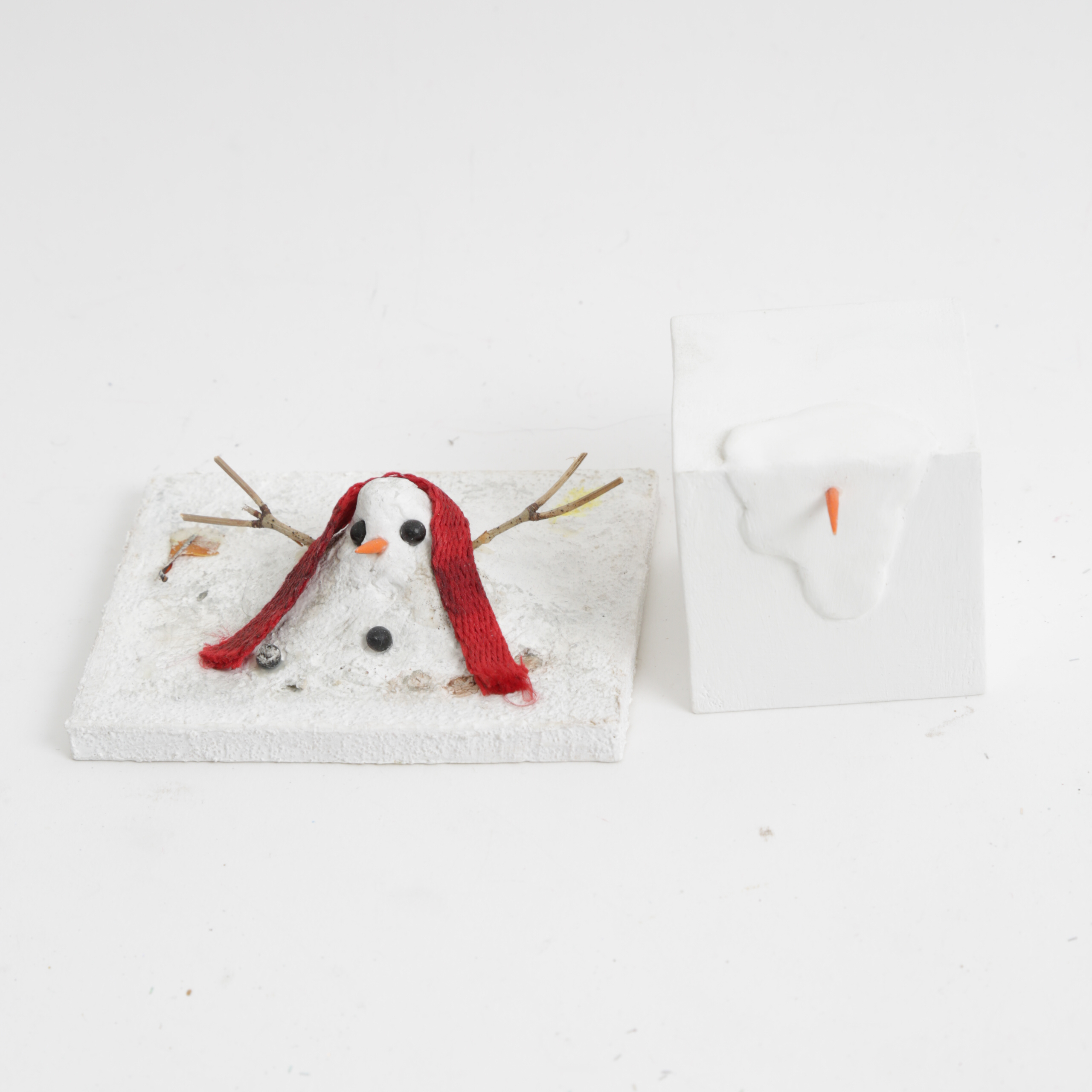 Collection of Abstract Snowman Figurines