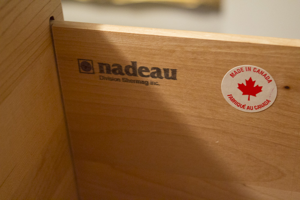 Eight-Drawer Low Dresser by Nadeau of Canada