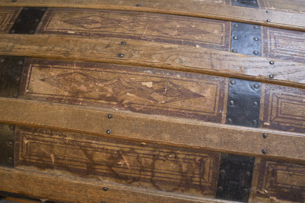 Antique Dome Top Steamer Trunk