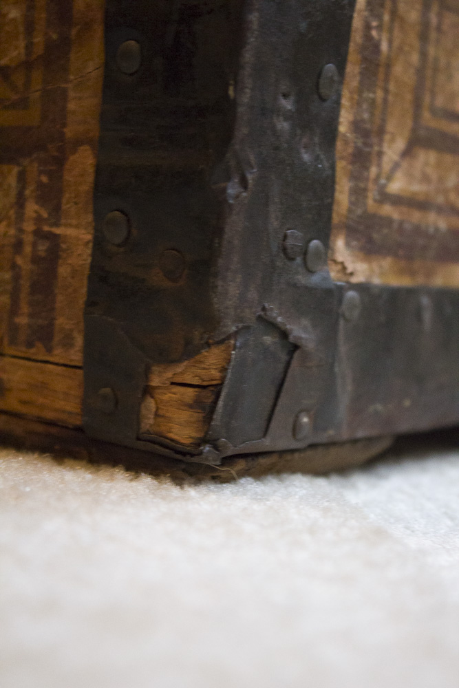 Antique Dome Top Steamer Trunk