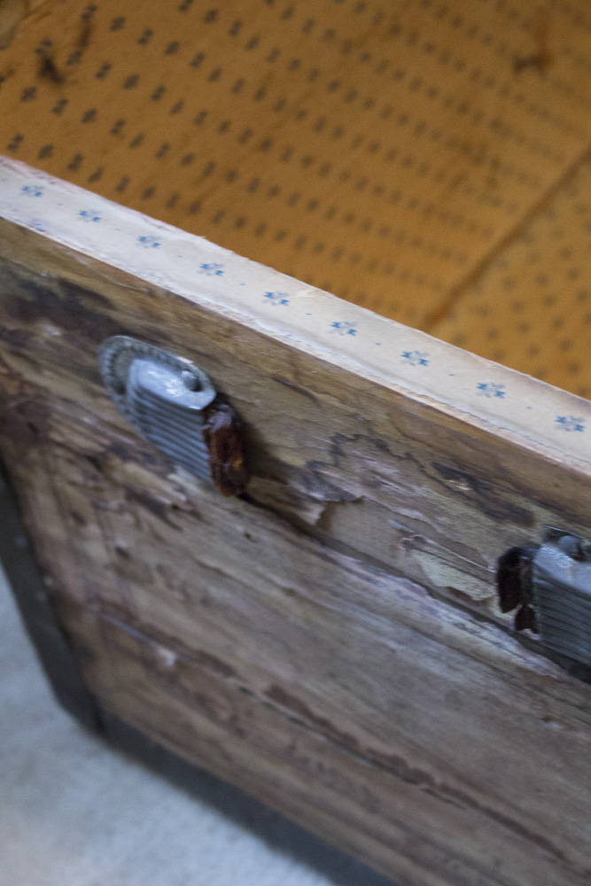 Antique Dome Top Steamer Trunk