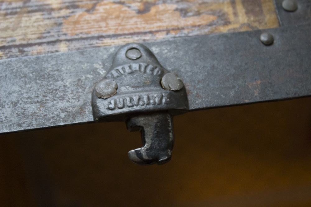 Antique Dome Top Steamer Trunk