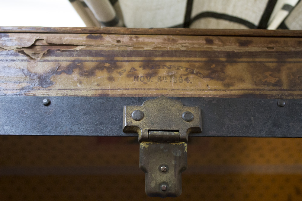 Antique Dome Top Steamer Trunk