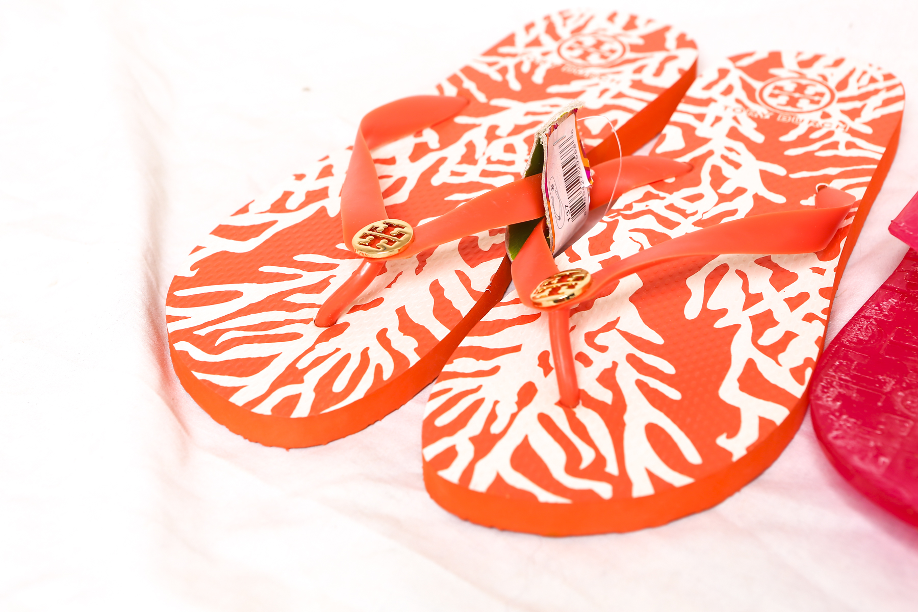 Two Pairs of Tory Burch Women's Flip Flops