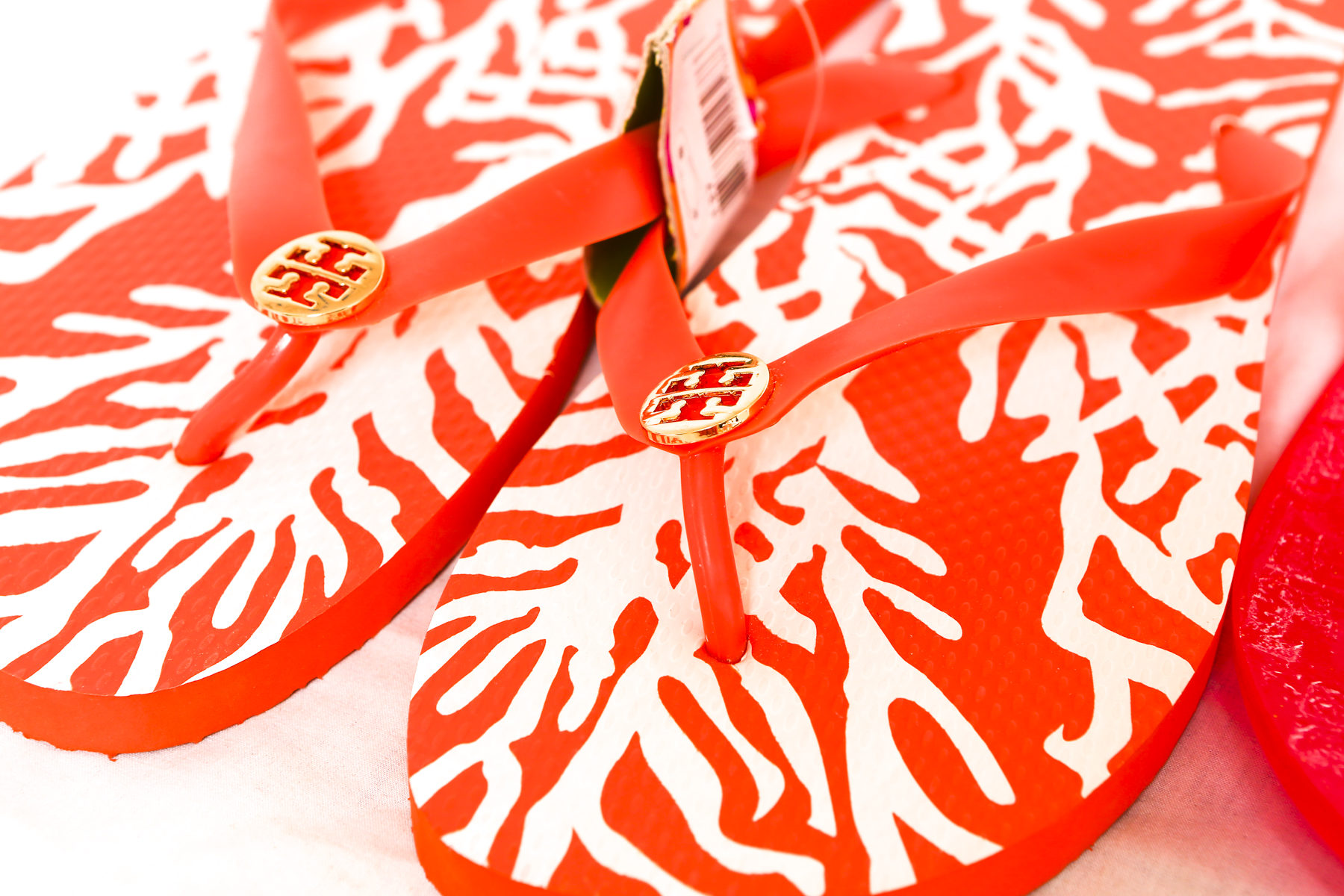 Two Pairs of Tory Burch Women's Flip Flops