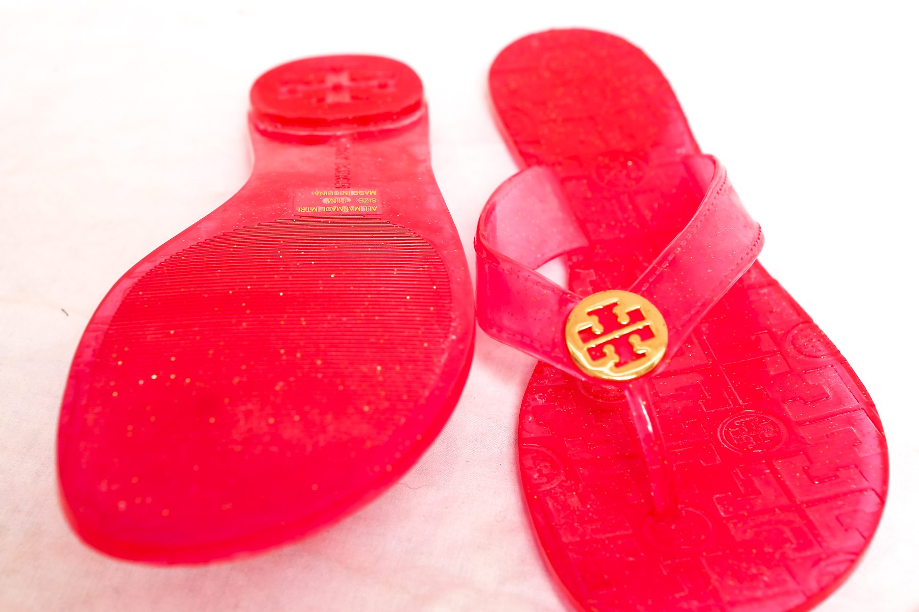 Two Pairs of Tory Burch Women's Flip Flops