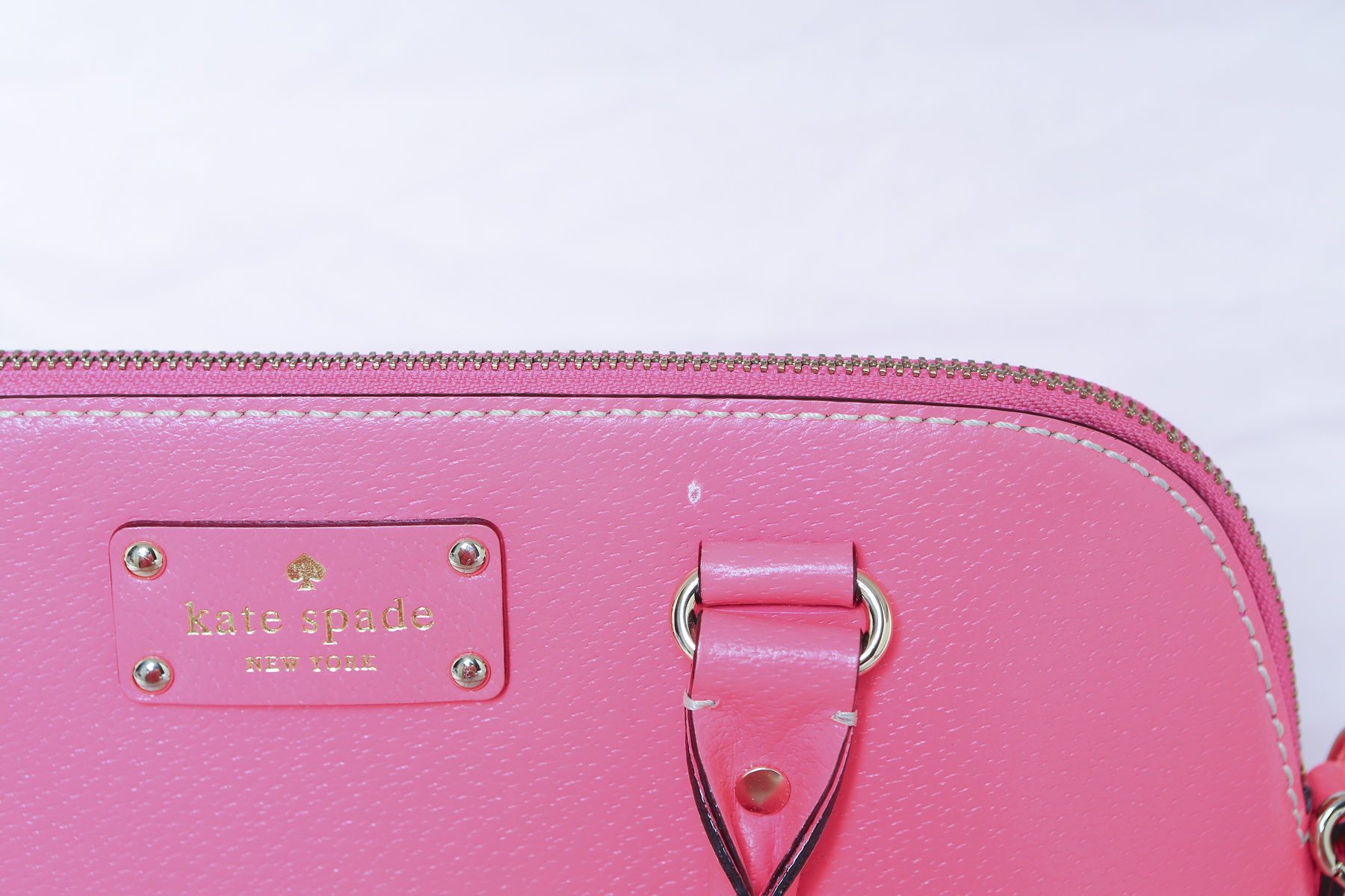 Coral Pink Kate Spade Wellesley Rachelle Bag and Zipper Pouch