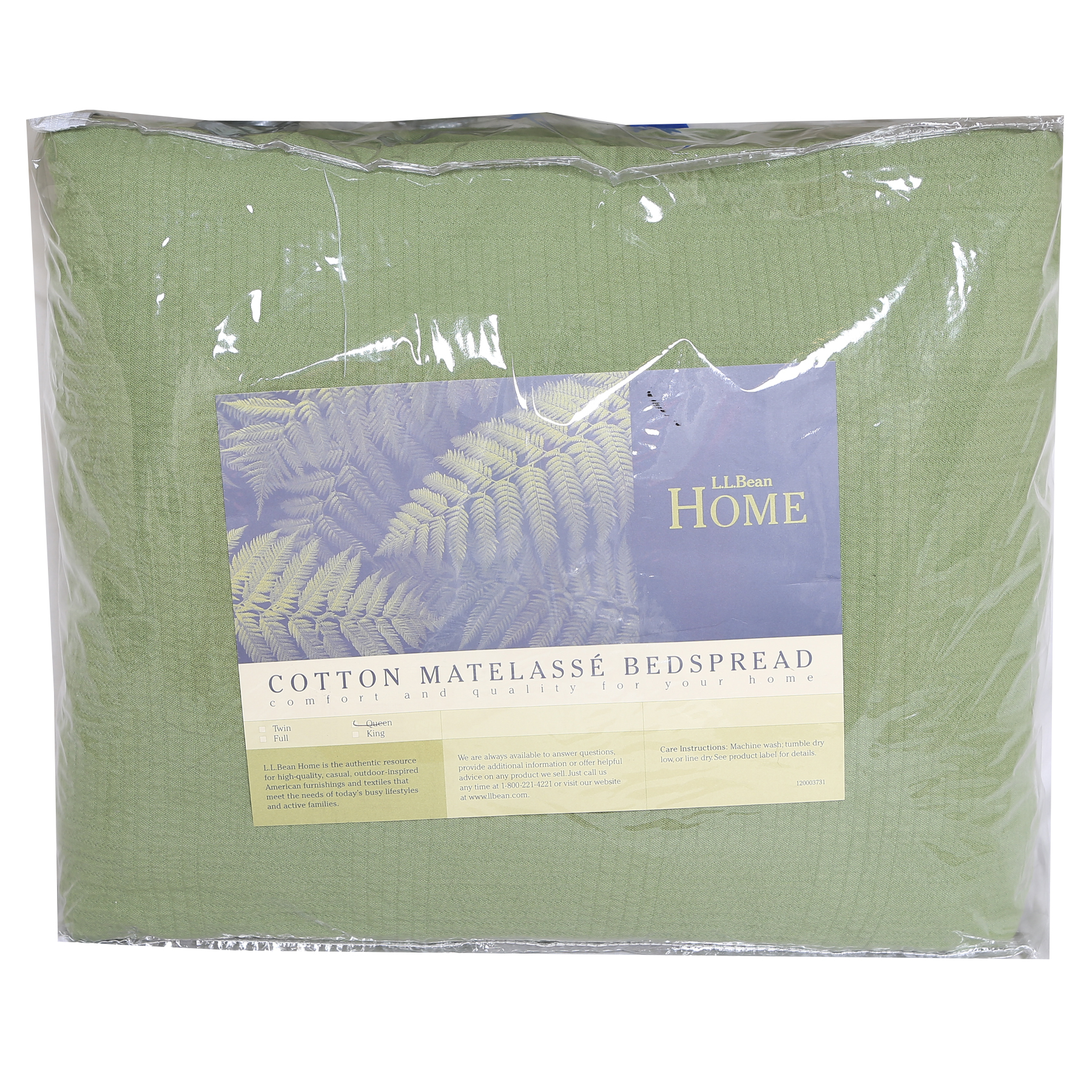 Queen Size L.L.Bean Home Cotton Matelassé Bedspread