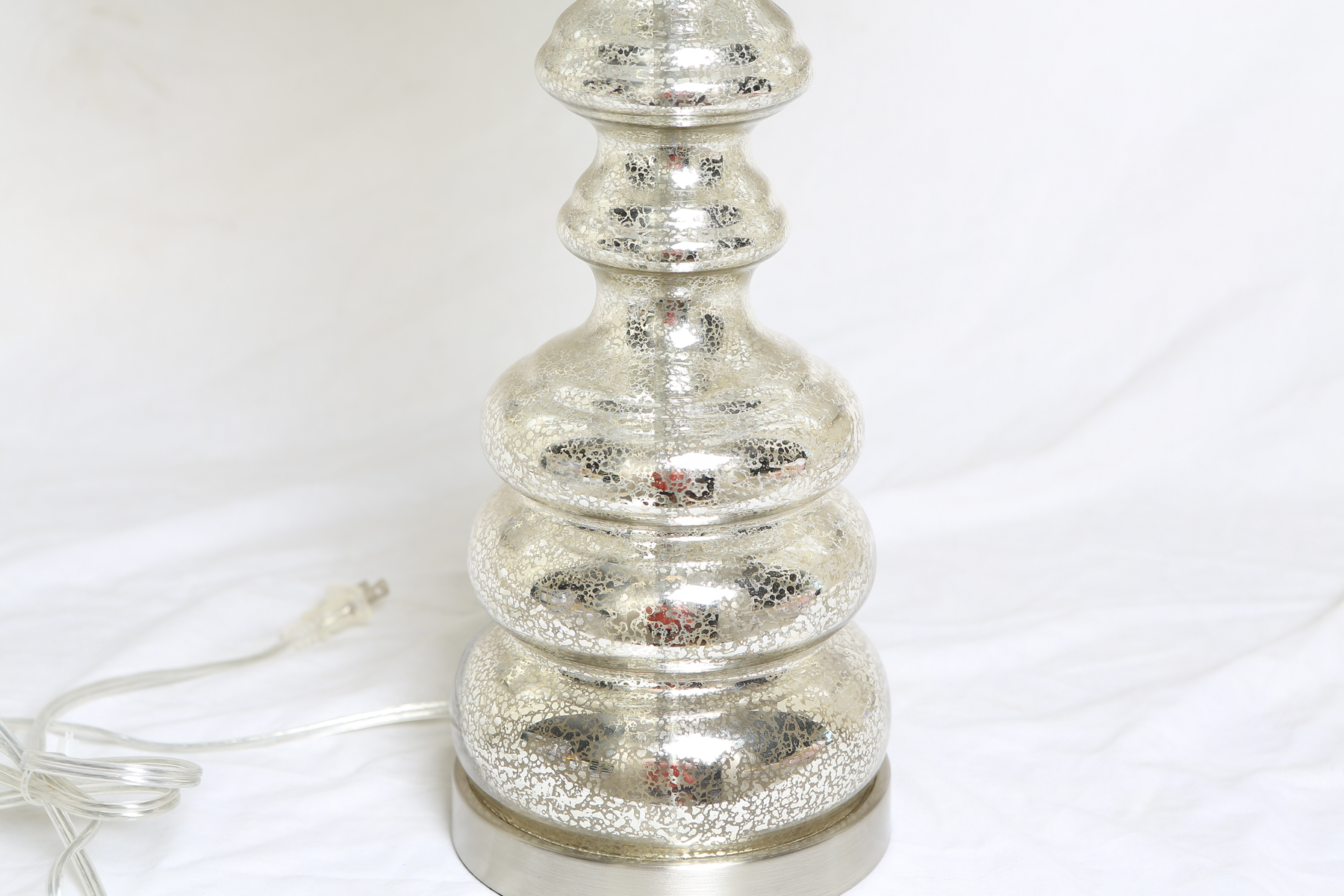 Mercury Glass Look Contemporary Lamp