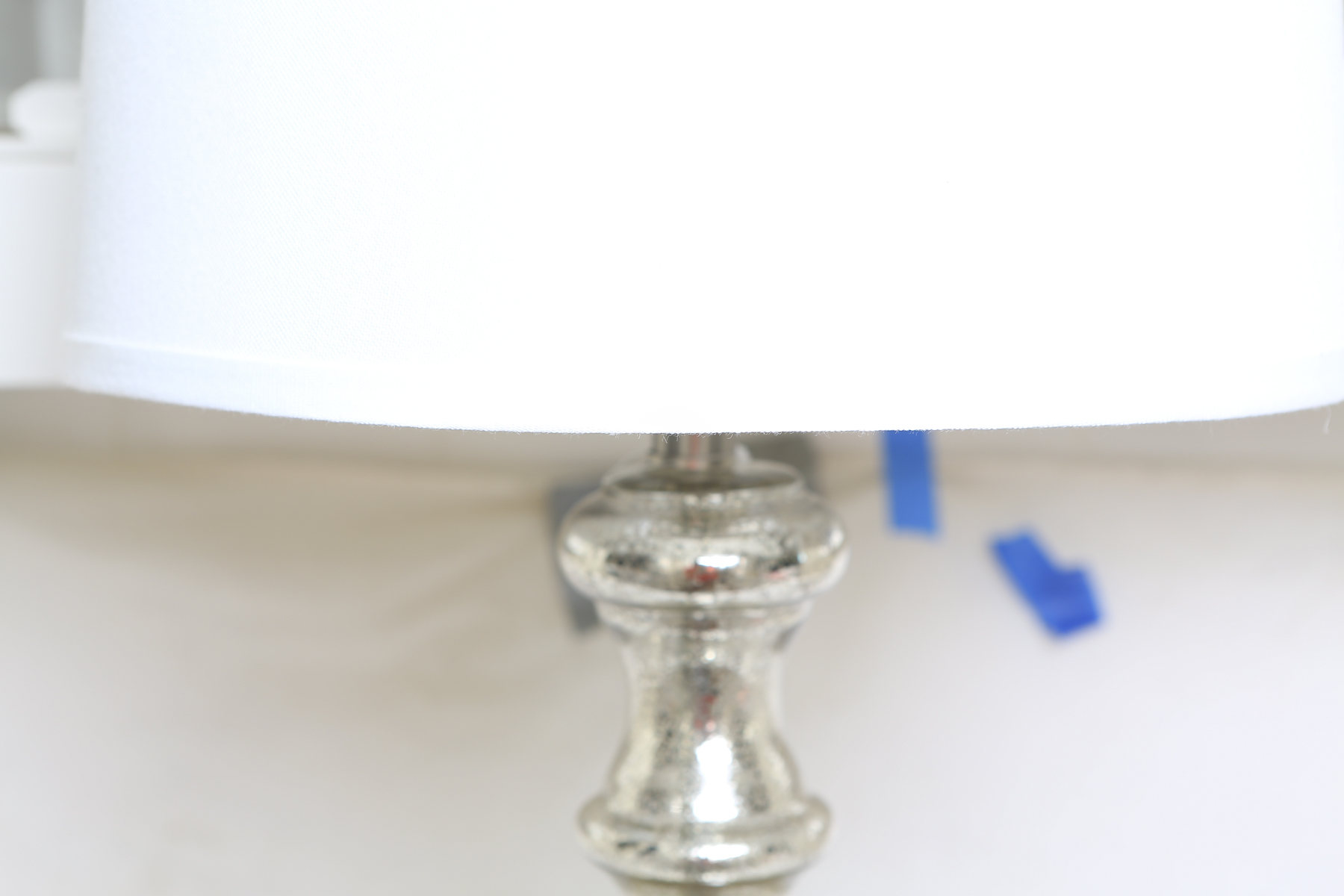 Mercury Glass Look Contemporary Lamp