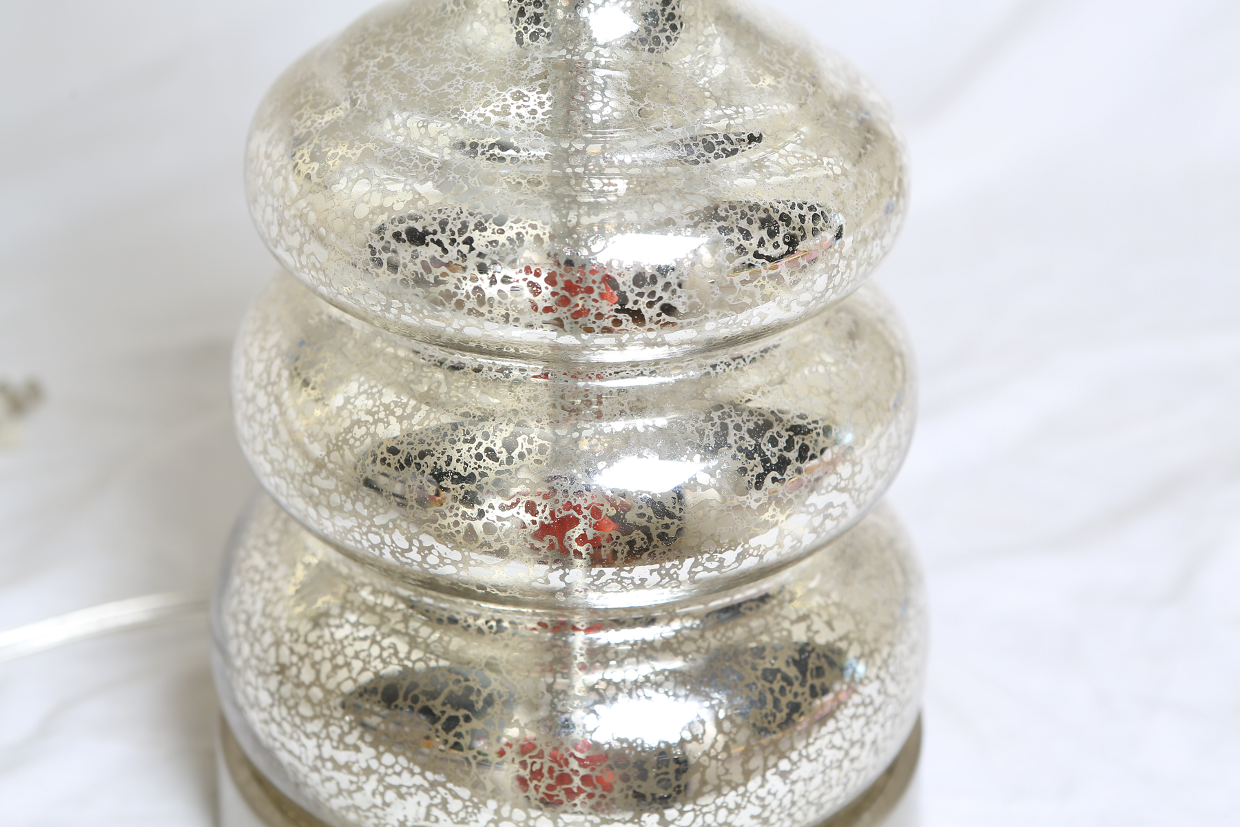 Mercury Glass Look Contemporary Lamp