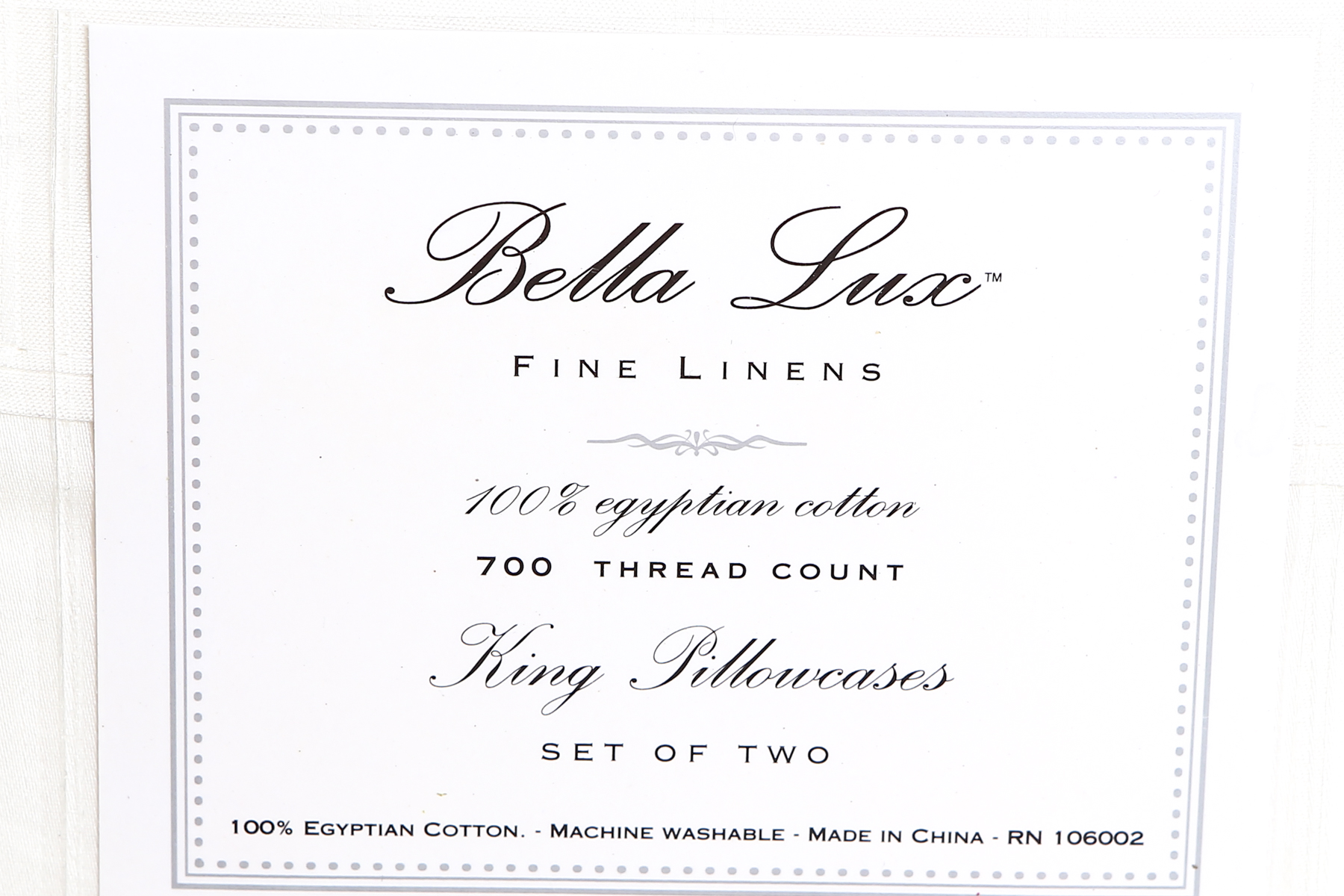 Selection of High Thread Count Cotton Linens