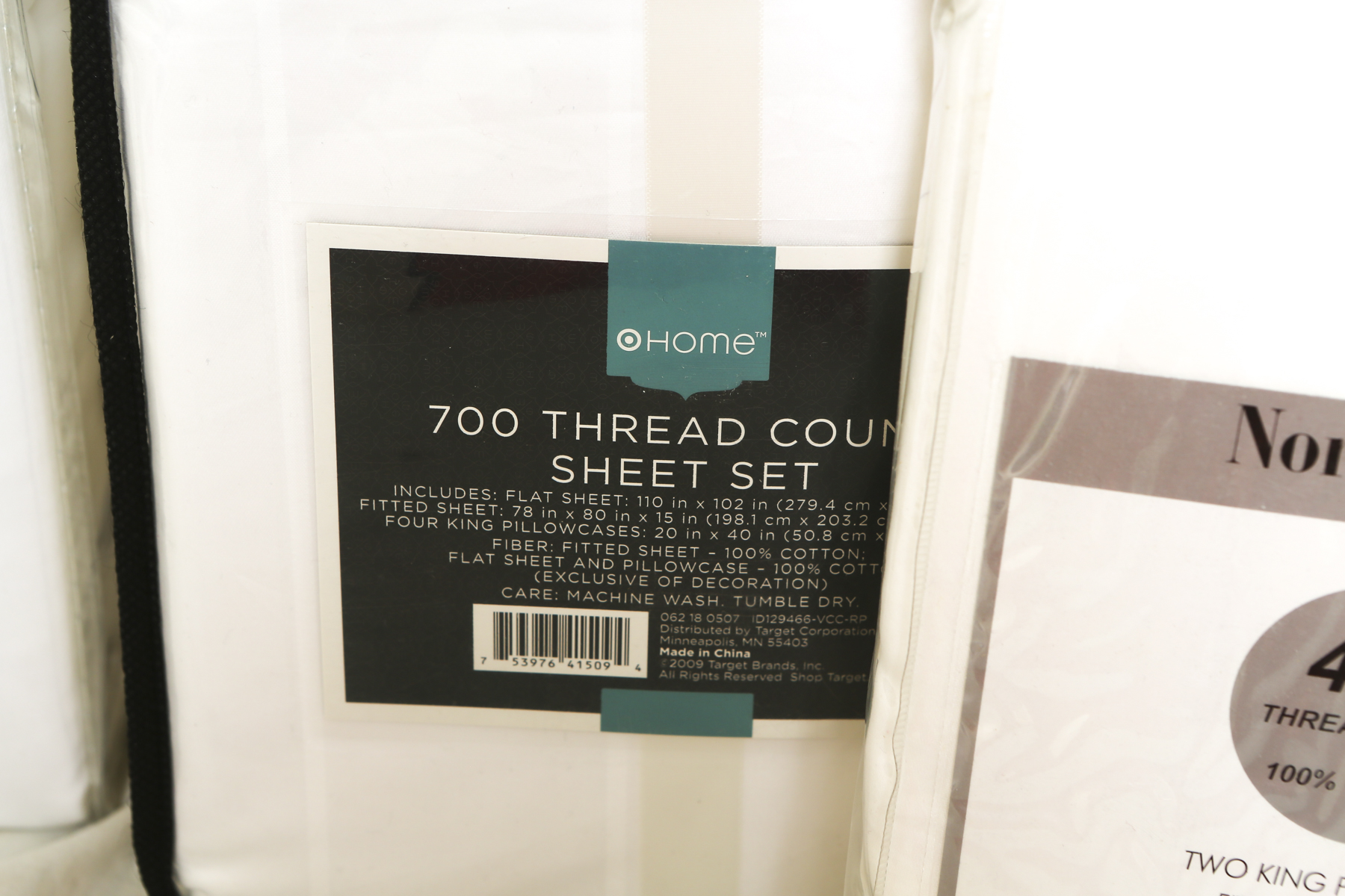 Selection of High Thread Count Cotton Linens