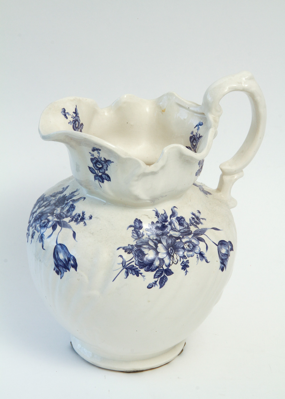 Pair of Vintage Blue Transferware China Pieces Including Burleigh's "Asiatic Pheasants"