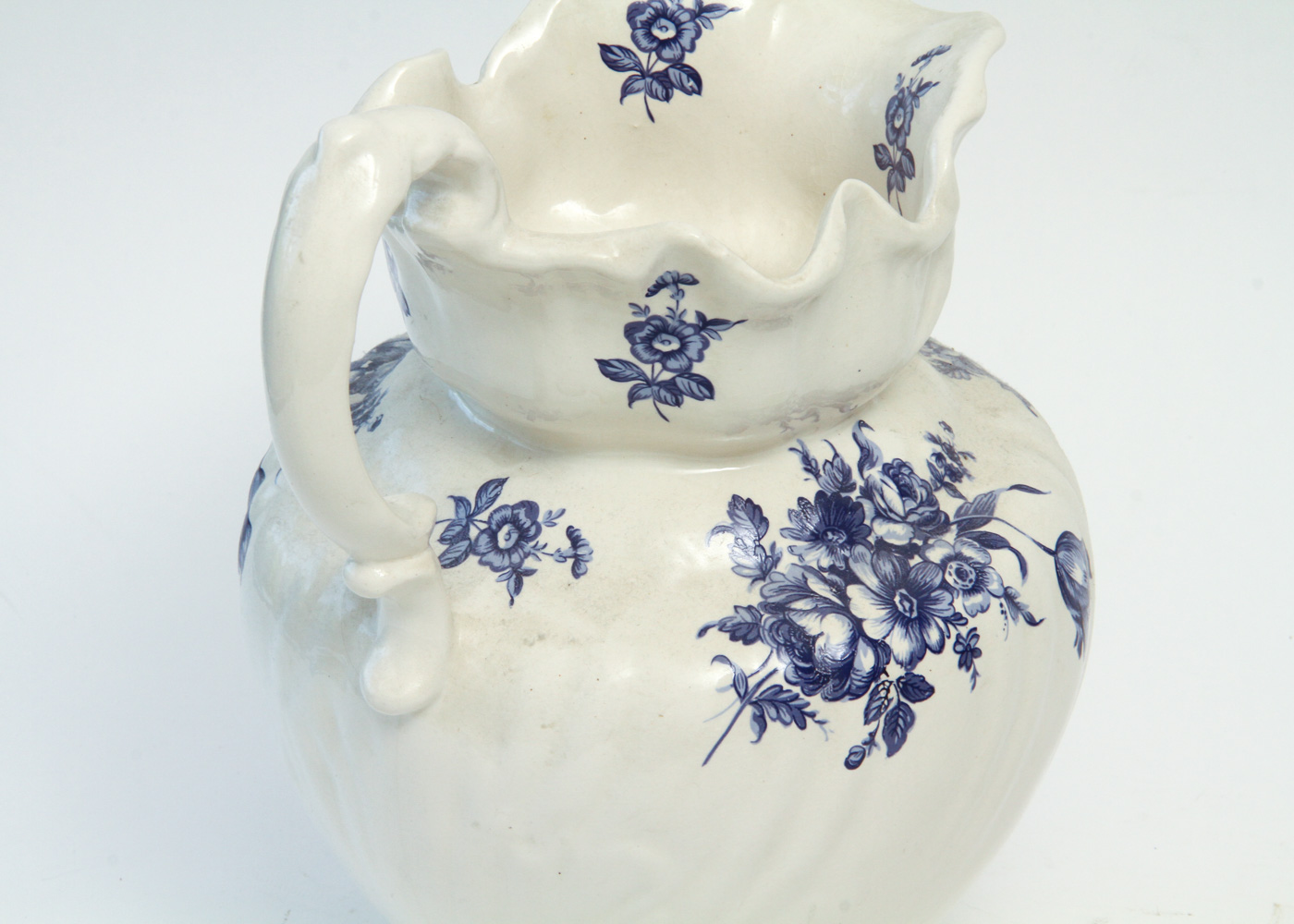 Pair of Vintage Blue Transferware China Pieces Including Burleigh's "Asiatic Pheasants"