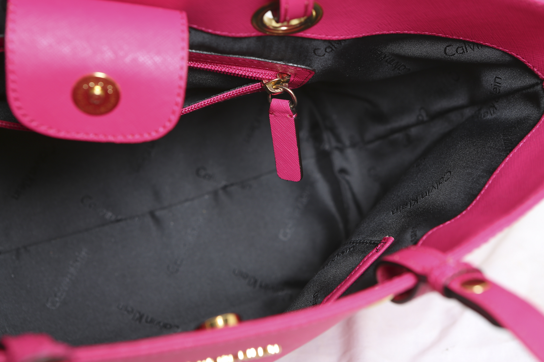 Hot Pink Calvin Klein Tote Bag