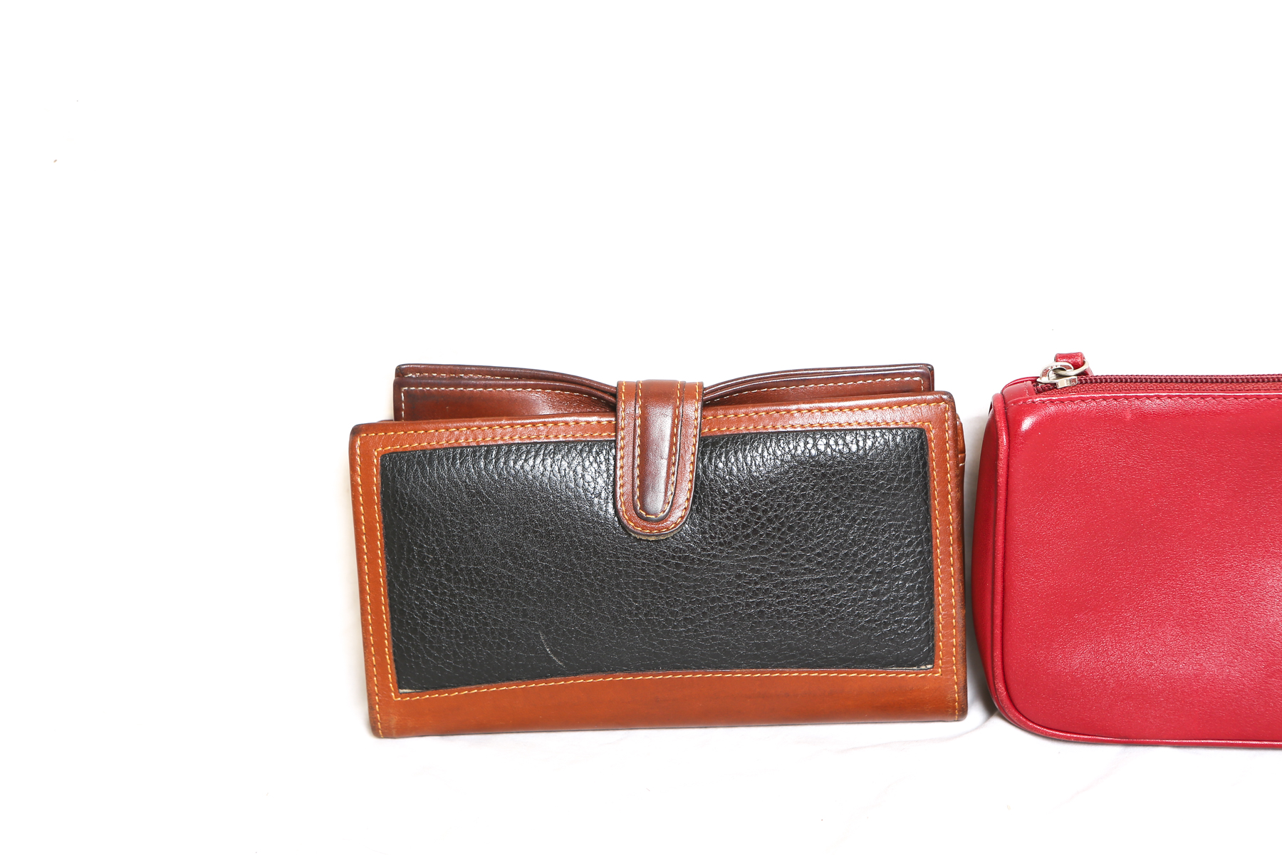 Coach Leather Wallet and Zipper Pouch