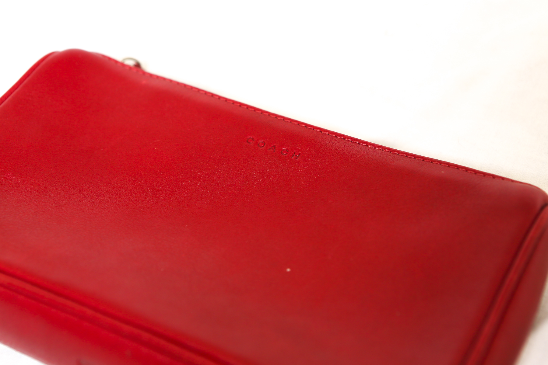 Coach Leather Wallet and Zipper Pouch