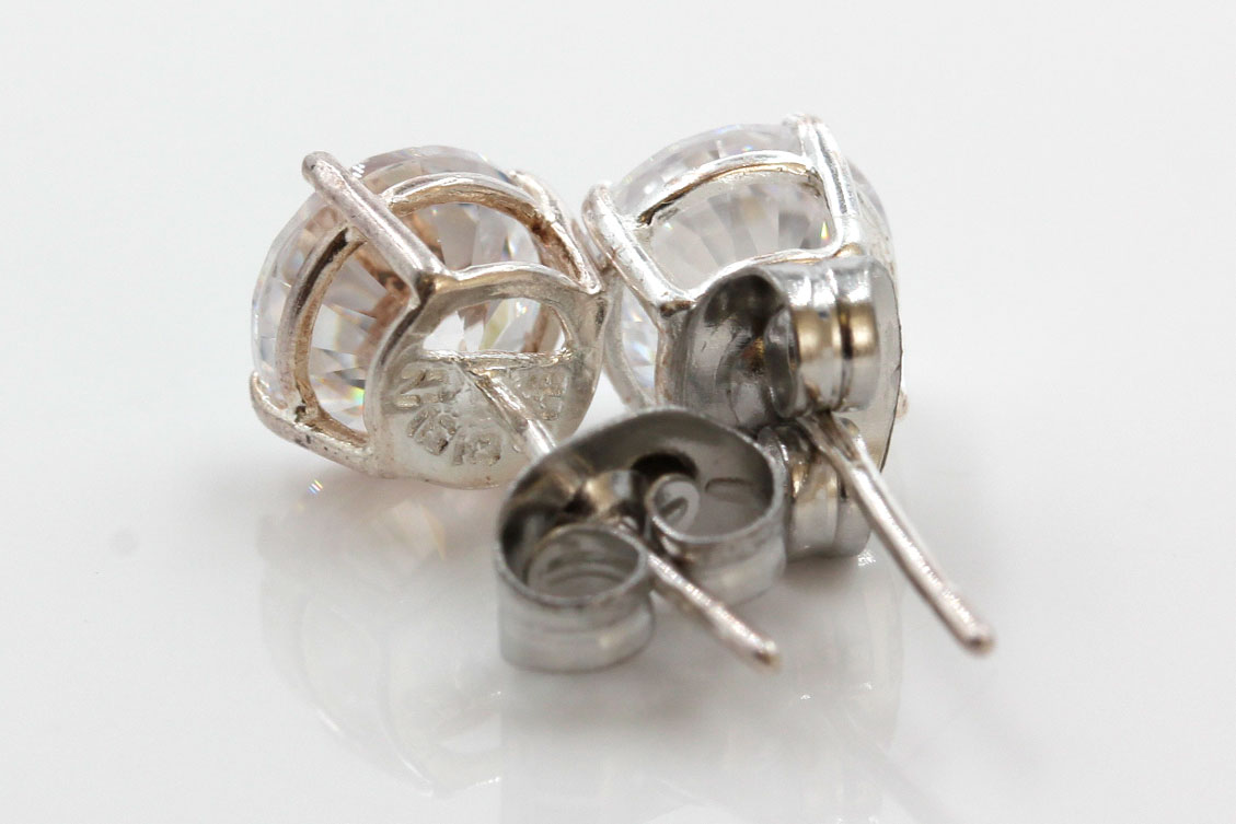 Sterling Silver Cubic Zirconia Ring and Studs