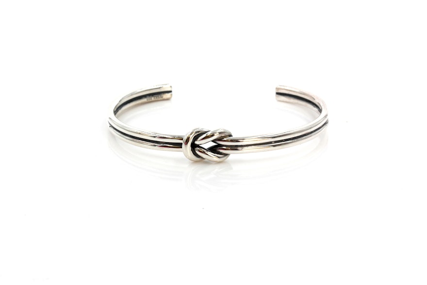 James Avery Sterling Silver "Lovers Knot" Cuff