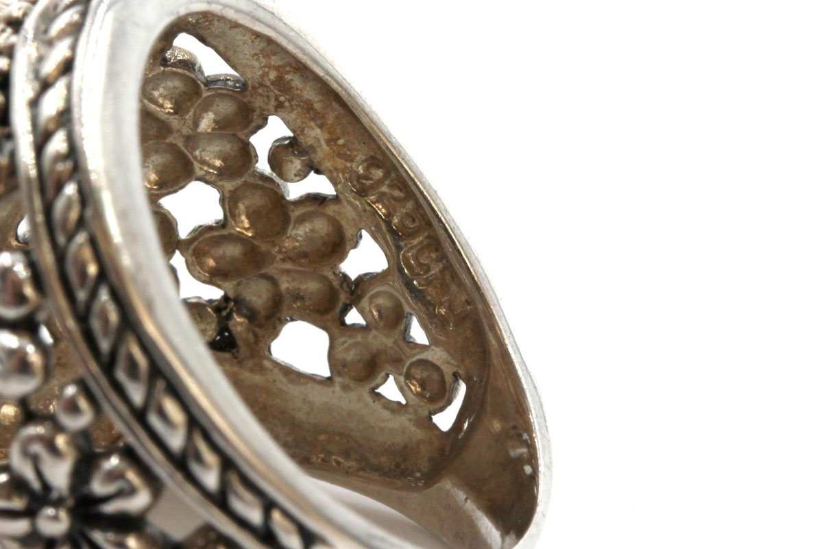 Sterling Silver Imitation Pearl Ring