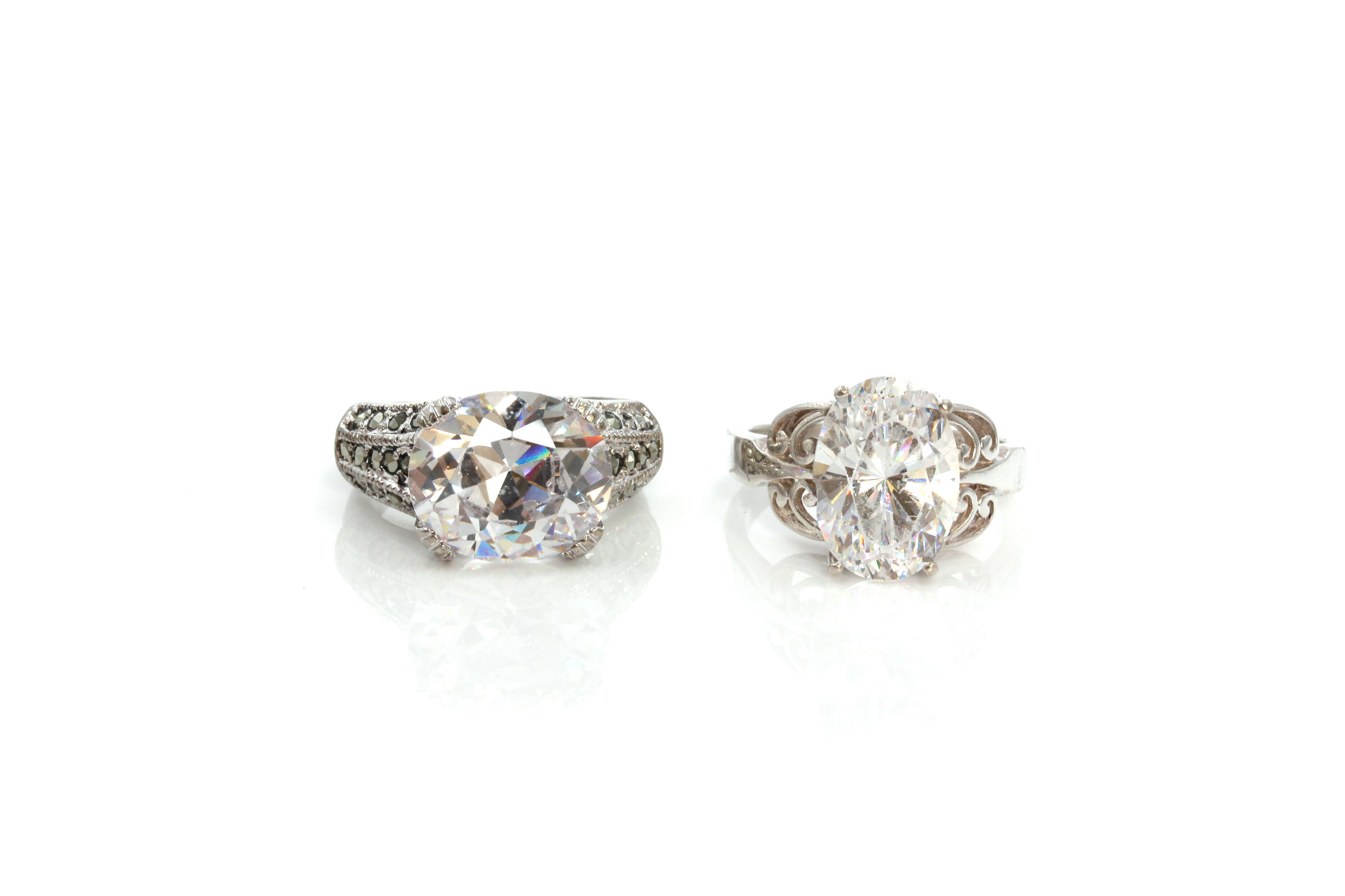 Sterling Silver Cubic Zirconia Rings