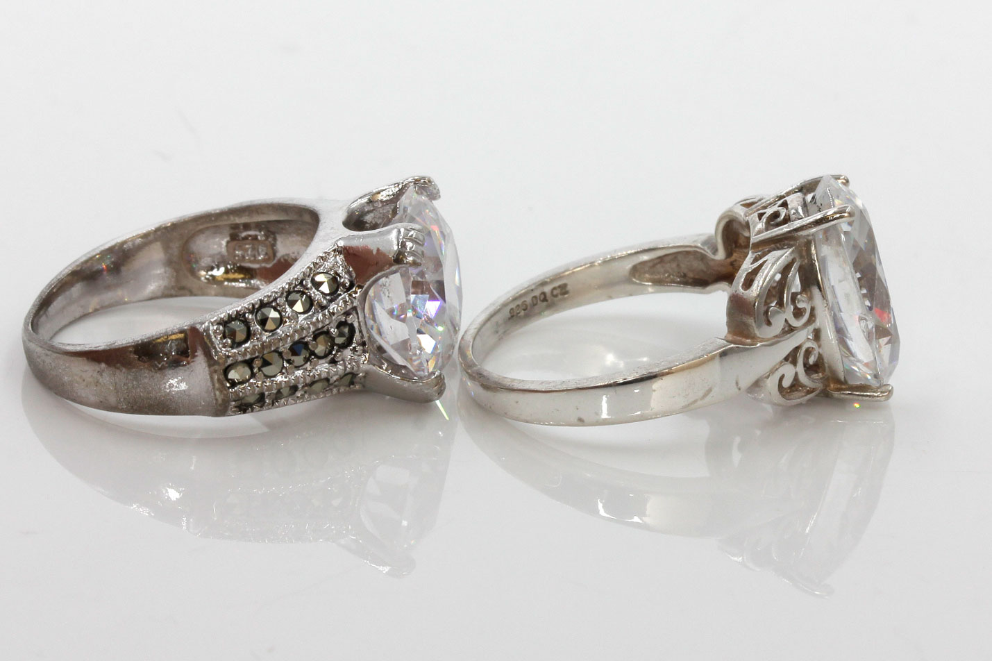Sterling Silver Cubic Zirconia Rings