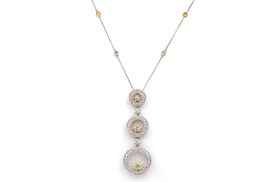 Simon G. 18K Two-Tone Gold 1.15 CTW Diamond Pendant Necklace