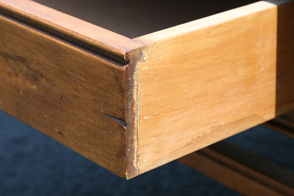 Square Dark Pine Coffee Table