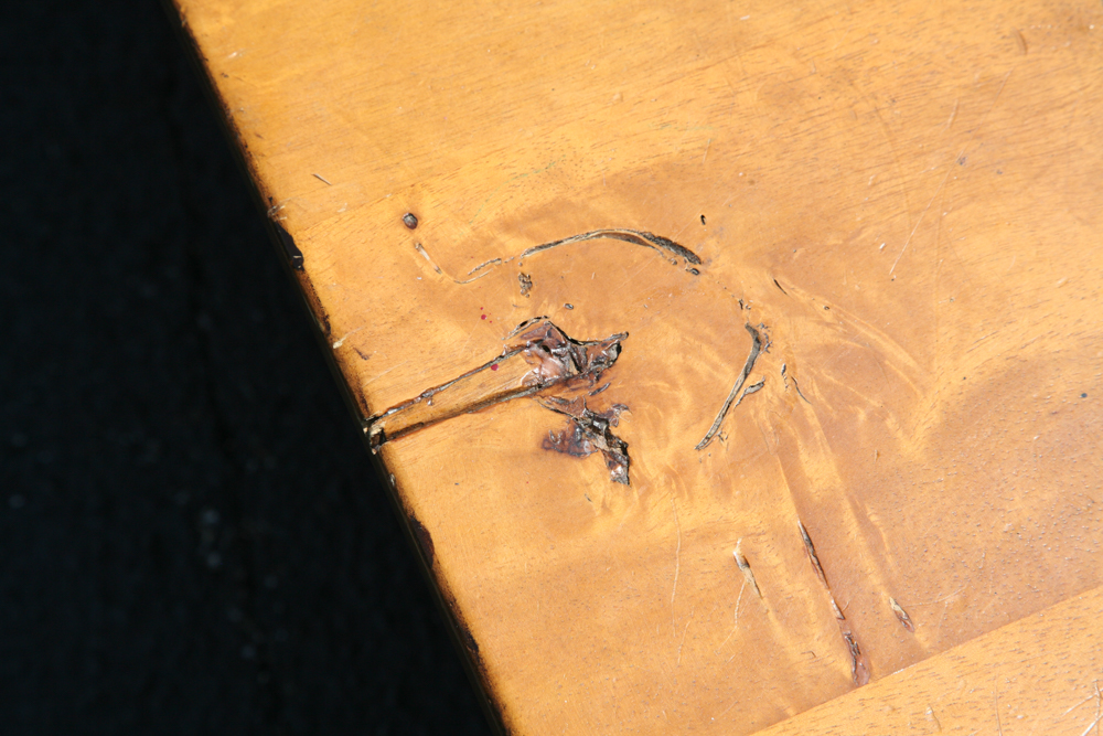 Square Dark Pine Coffee Table