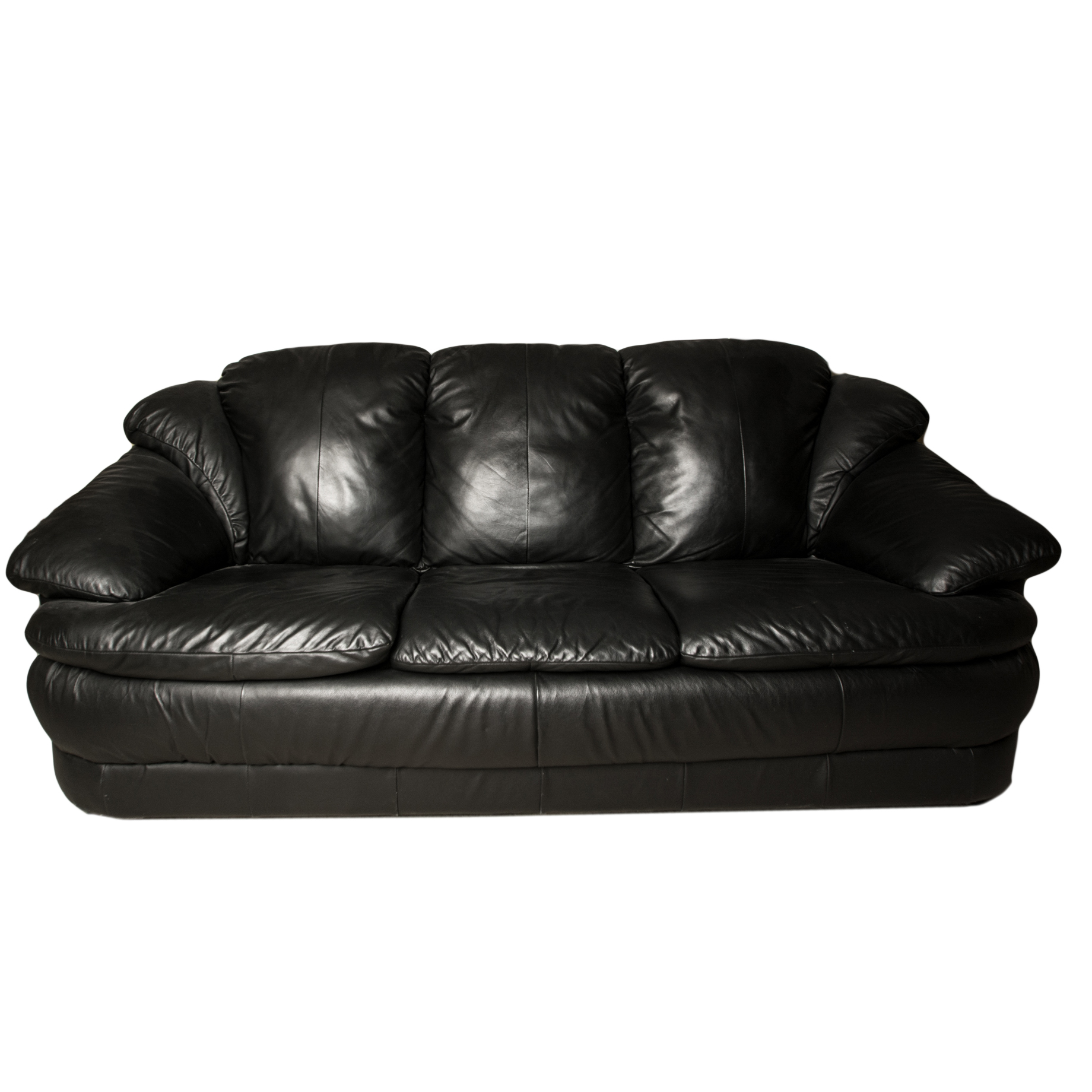 Black Leather Sleeper Sofa