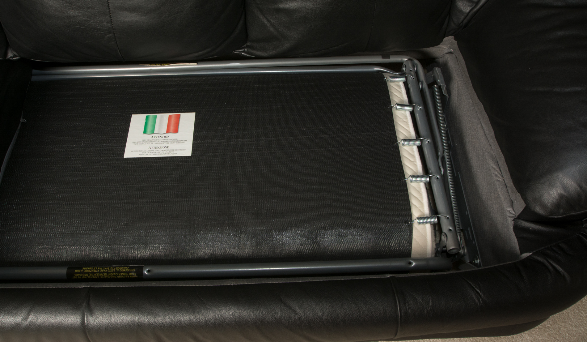 Black Leather Sleeper Sofa