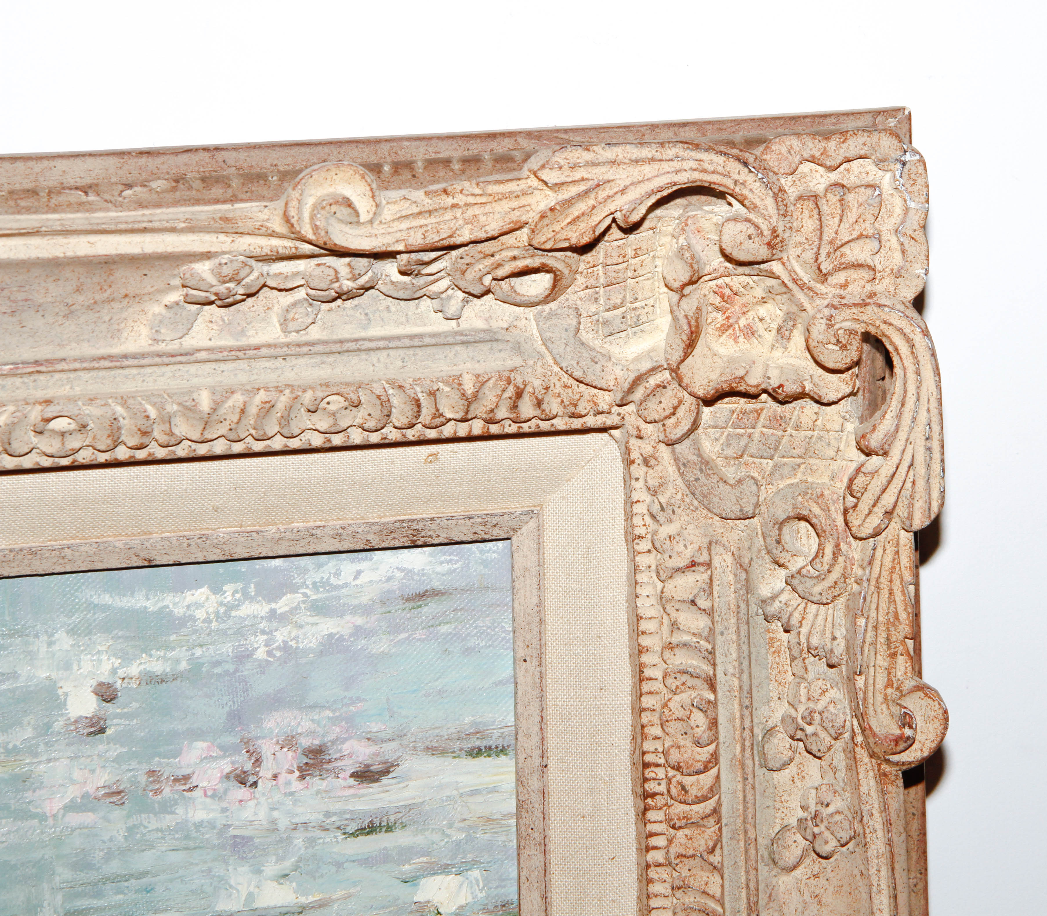 Hans Amis Oil Painting of Woman in Boat