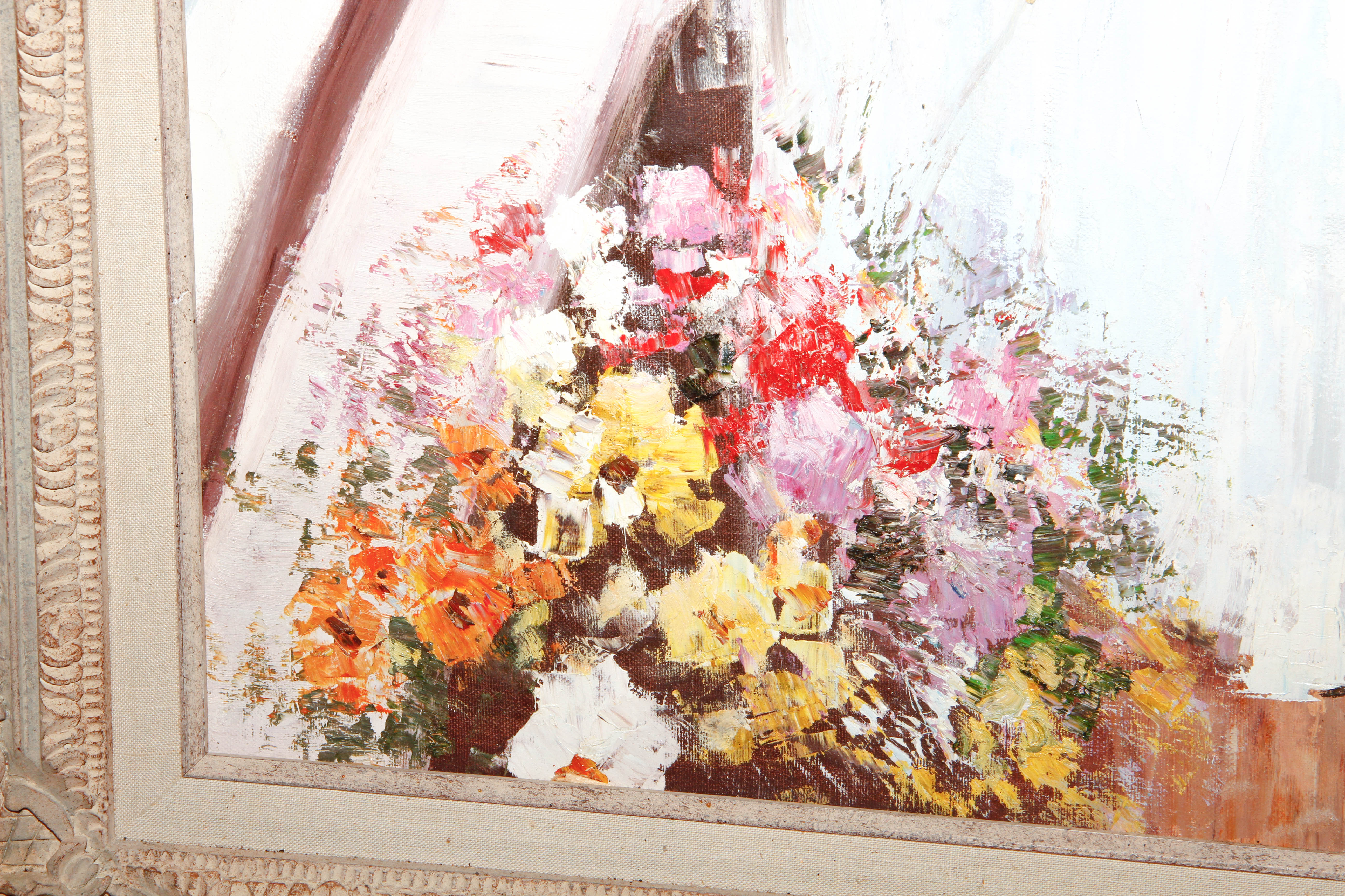 Hans Amis Oil Painting of Woman in Boat