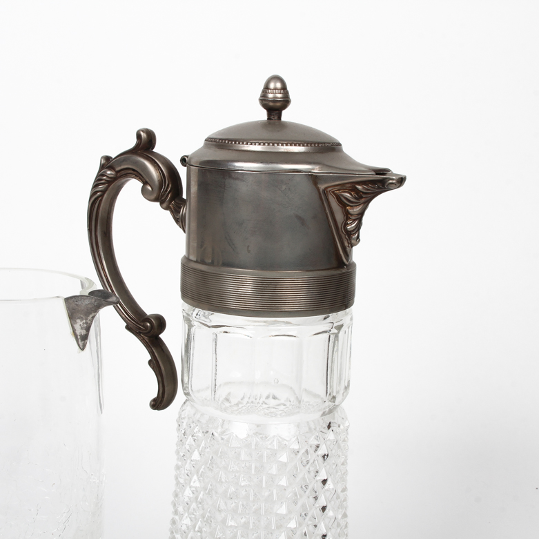 Cut Glass Pitcher and Vase