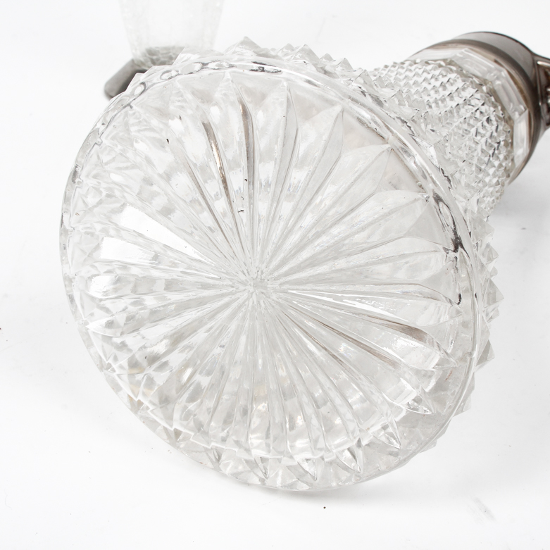 Cut Glass Pitcher and Vase