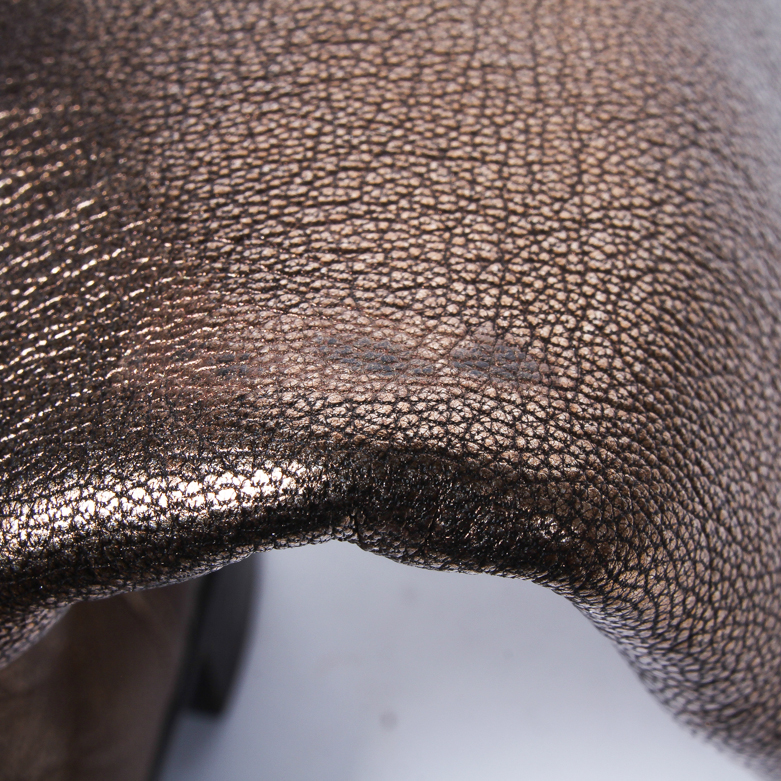 Prada Metallic Leather Boots