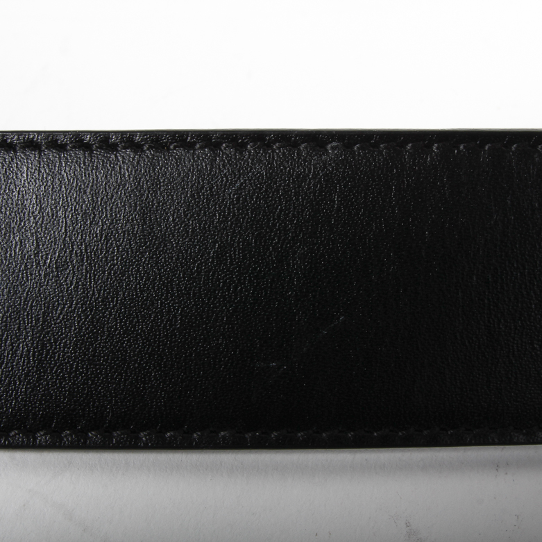 Gucci Black Leather Belt