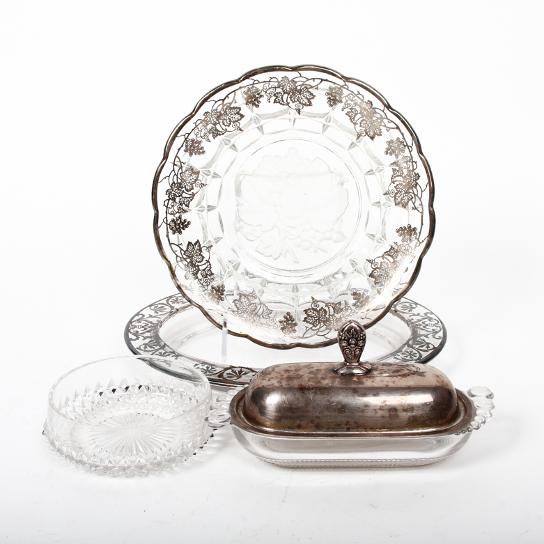 Glass and Silver Tableware Assortment
