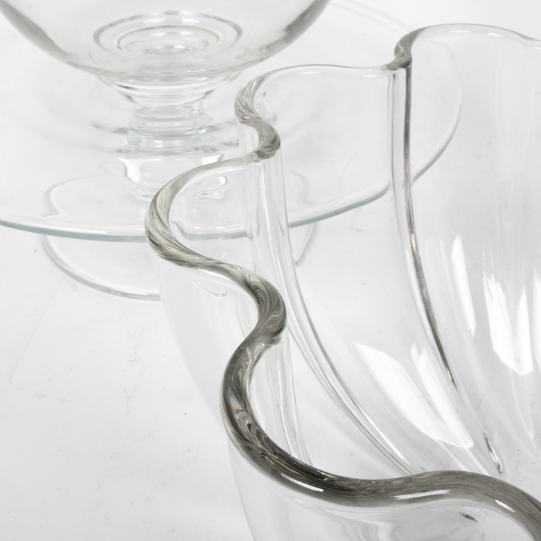 Collection of Glass Serving Pieces