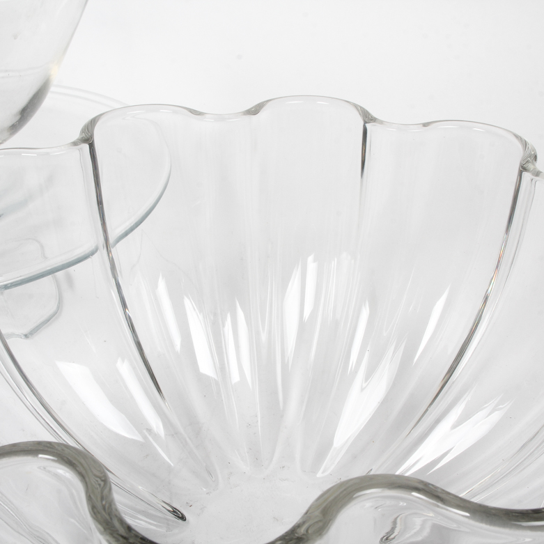 Collection of Glass Serving Pieces