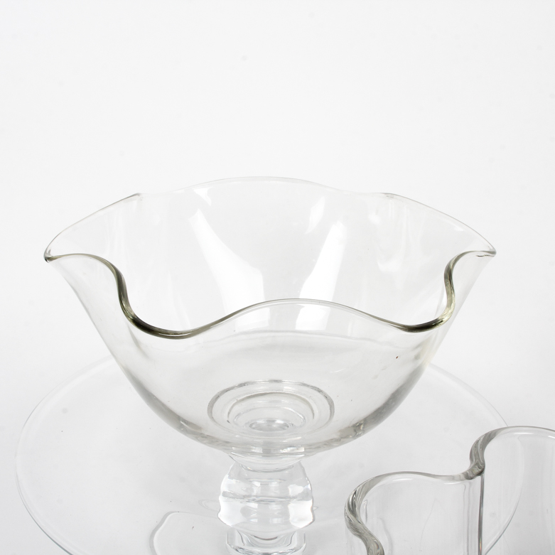 Collection of Glass Serving Pieces