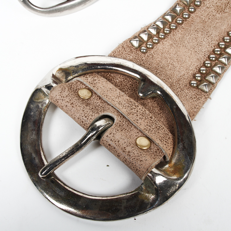 Grouping of Leather Belts Including B-Low the Belt
