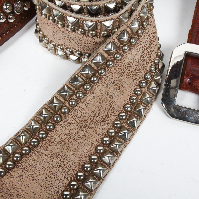 Grouping of Leather Belts Including B-Low the Belt