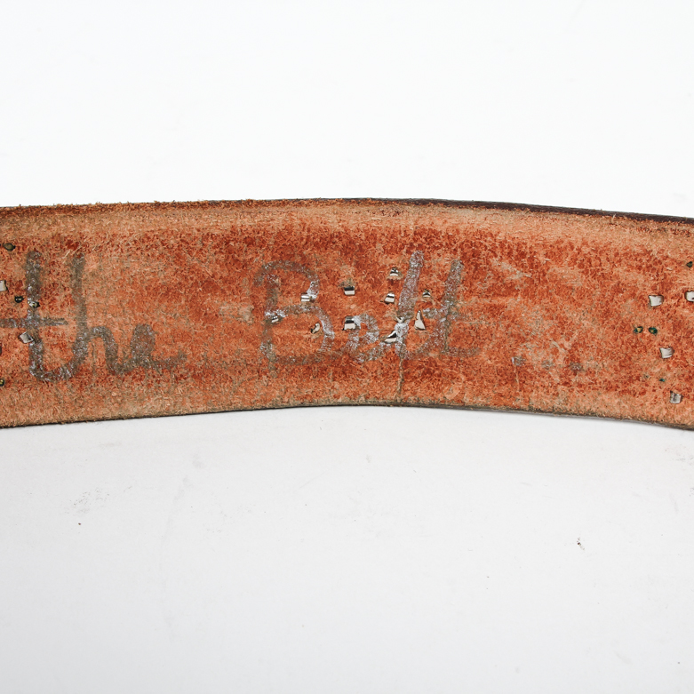 Grouping of Leather Belts Including B-Low the Belt